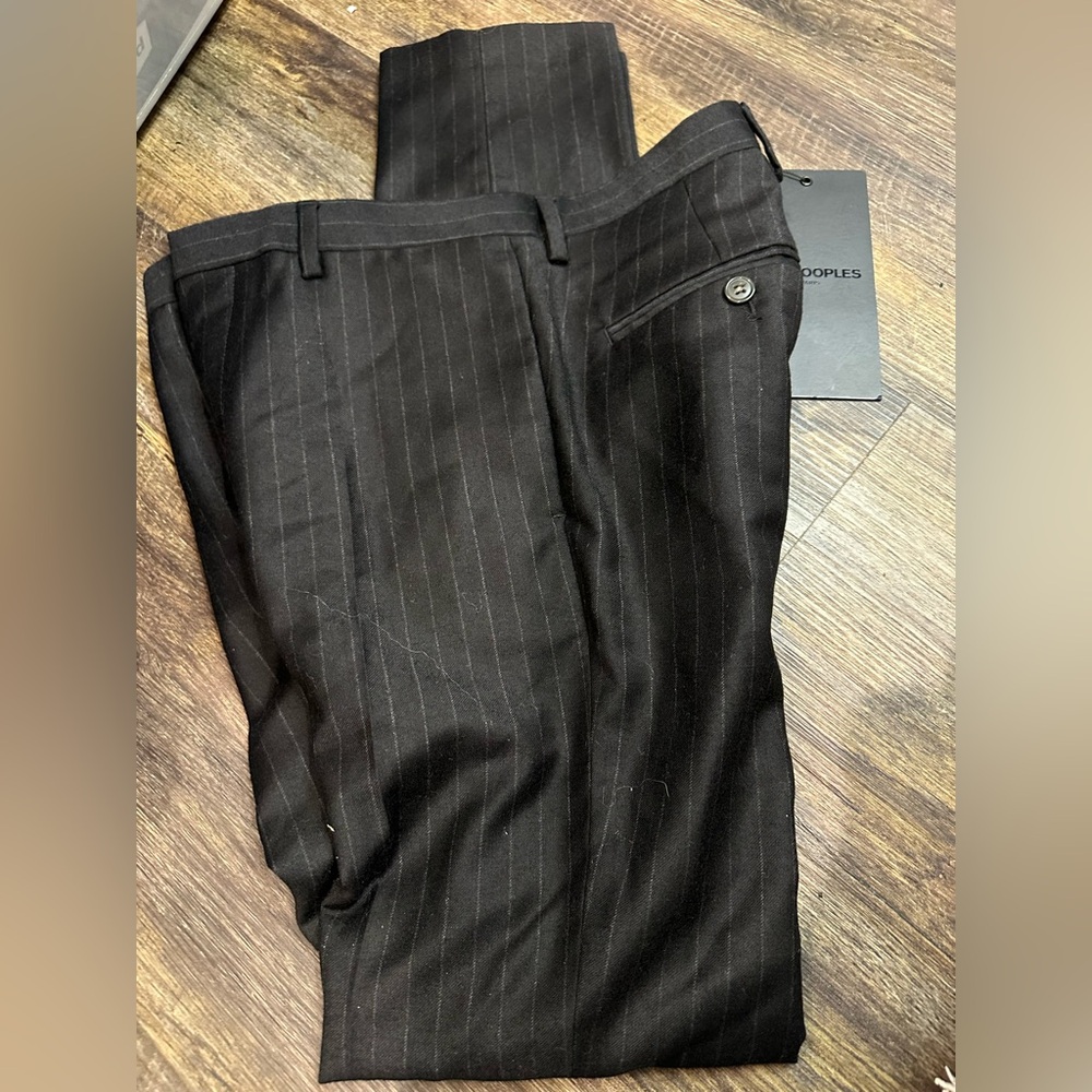 The Kooples Charcoal Pinstripe Pants Trousers